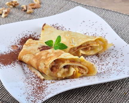 Блины с яблоками