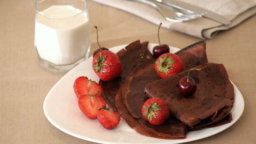 Рецепт блинов шоколадных