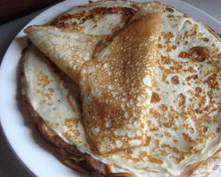 Блины тонкие на сыворотке