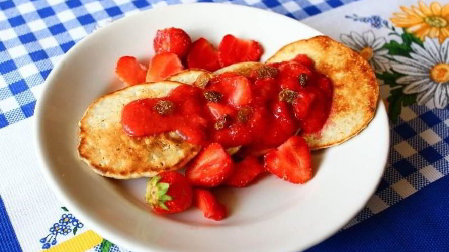 Рецепт диетических панкейков овсяных