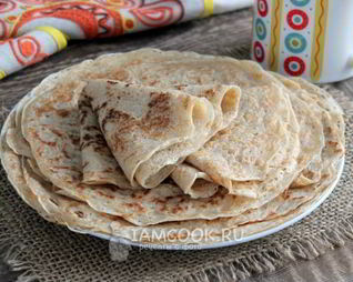 Дрожжевые блины на воде