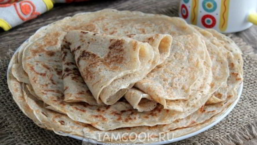 Рецепт дрожжевых блинов на воде