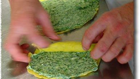 флорентийские блинчики с рикоттой и шпинатом