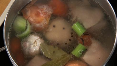 калья из гуся с блинчиками на старорусский манер