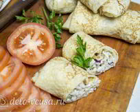 Блины с курицей