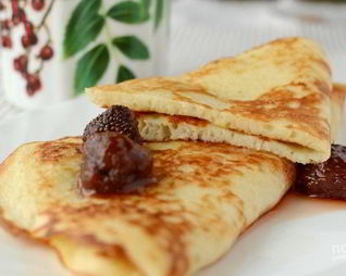 Пышные блинчики на кефире