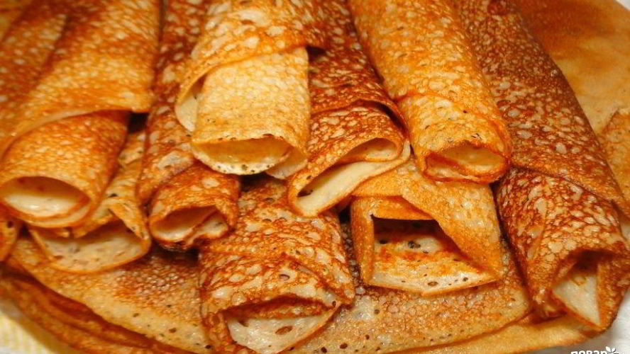 Рецепт тонких блинов на сыворотке