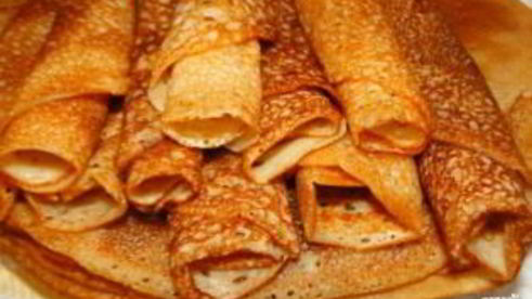 тонкие блины на сыворотке