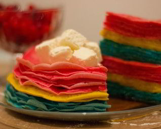 Цветные блинчики