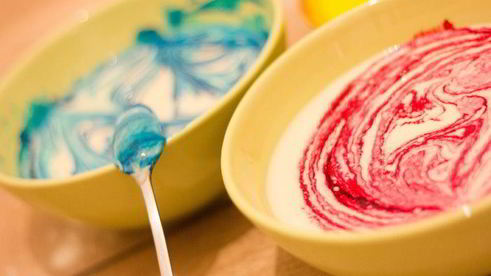 цветные блинчики