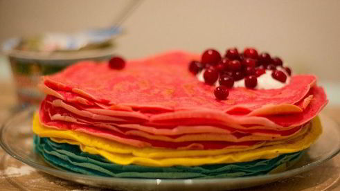 цветные блинчики