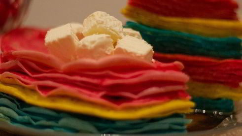 цветные блинчики