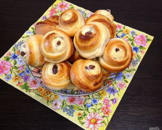 Булочки Розочки с творогом