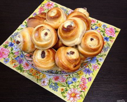 Булочки Розочки с творогом