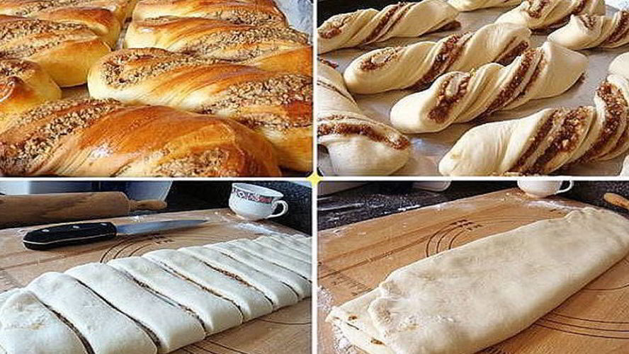 Рецепт булочек с орехами