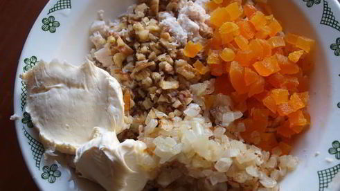 булочки с цыпленком