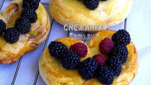 булочки ягодно-апельсиновое сердце