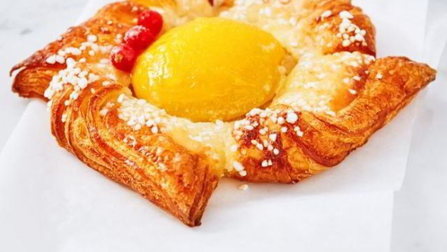 Рецепт датских булочек с персиками