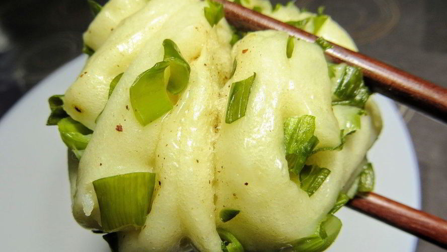 Рецепт китайских паровых булочек с зеленым луком