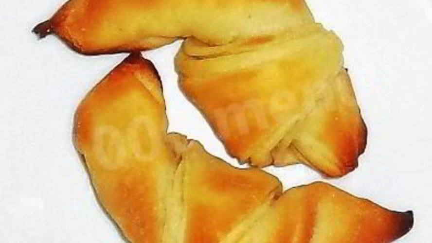 Рецепт круассанов иза слоеного тест