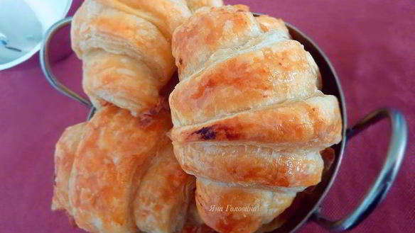 Рецепт Круассанов с миндальным кремом