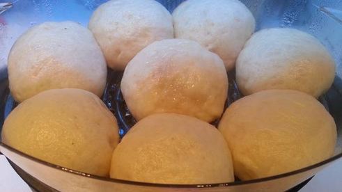 паровые булочки с фасолью по-корейски