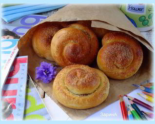 Плюшки с коричным сахаром