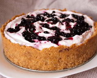 Черничный чизкейк без выпечки