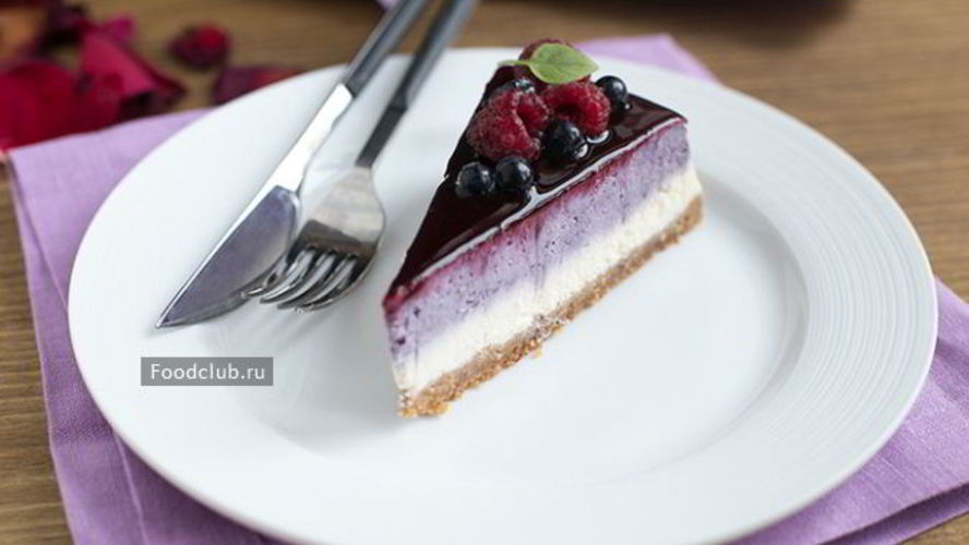Рецепт черничного чизкейка