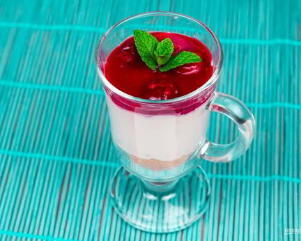 Чизкейк без выпечки в стакане