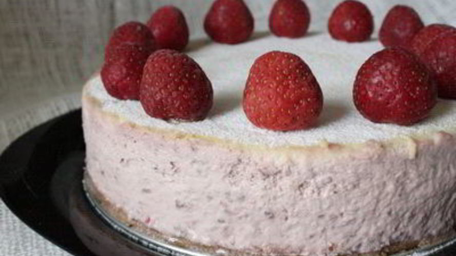 Рецепт чизкейка клубника со сливками