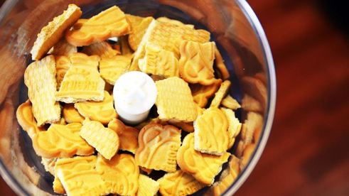 чизкейк нью-йорк с медовыми персиками