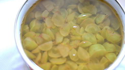 чизкейк с белым вином и виноградом