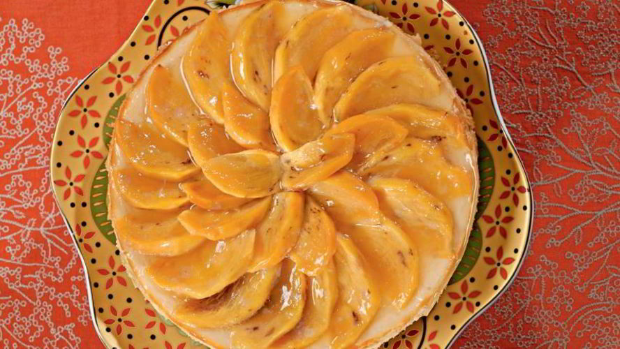 Рецепт чизкейка с хурмой