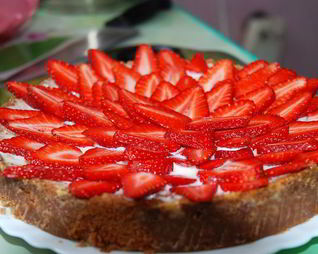 Клубничный чизкейк