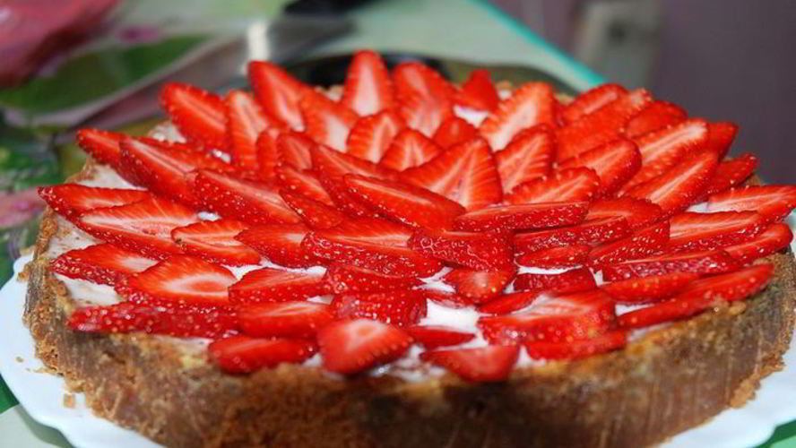 Рецепт клубничного чизкейка