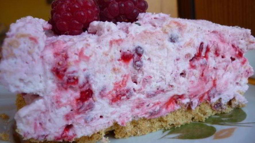 Рецепт малинового чизкейка