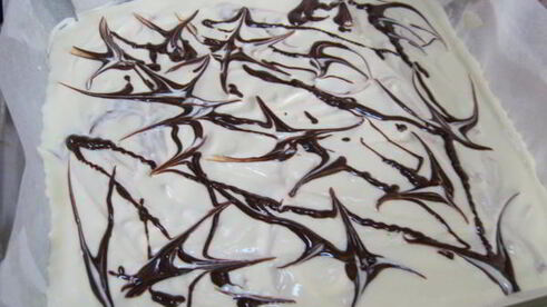 мраморный брауни-чизкейк