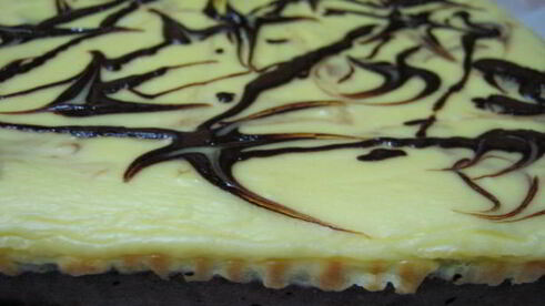 мраморный брауни-чизкейк