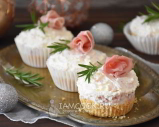 Порционные закусочные чизкейки с ветчиной