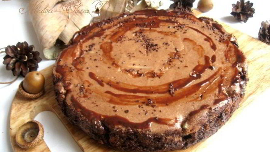 Рецепт шоколадна-лимонного чизкейк со вкусом горького миндаля