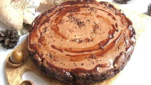 шоколадно-лимонный чизкейк со вкусом горького миндаля