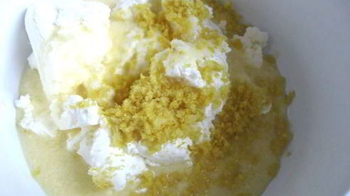 шоколадно-лимонный чизкейк со вкусом горького миндаля