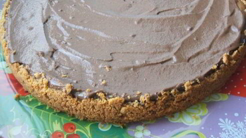 шоколадный чизкейк новогодний