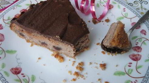 шоколадный чизкейк новогодний