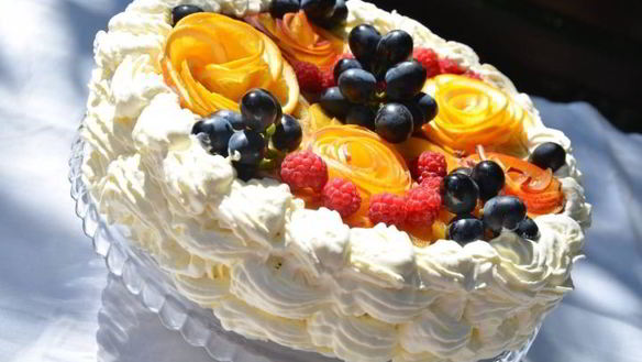 Рецепт Шоколадного чизкейка с фруктами