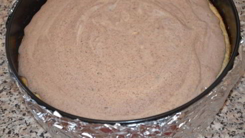 шоколадный чизкейк с фруктами