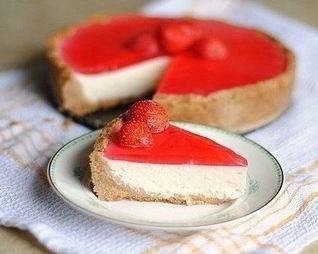 Творожный чизкейк на песочной основе