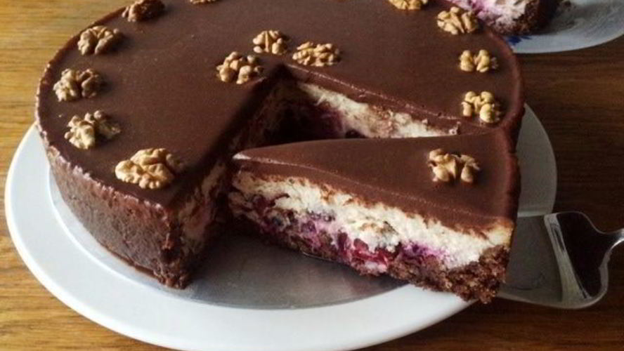 Рецепт вишнева-смородинового чизкейк