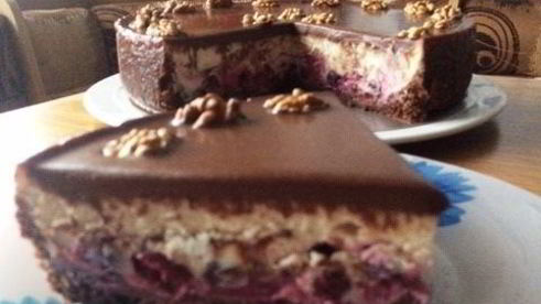 вишнево-смородиновый чизкейк